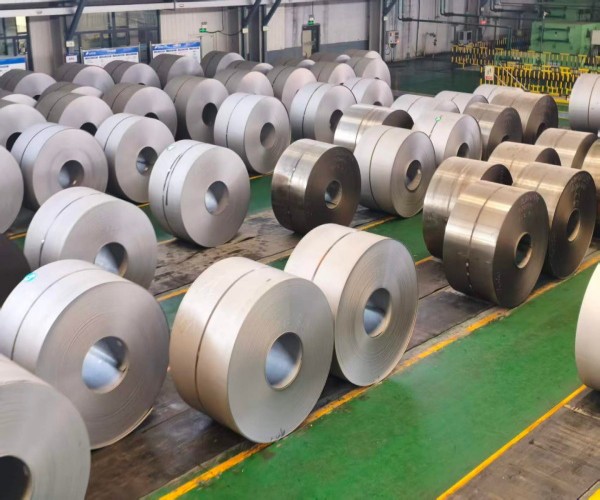 Steel coils inventory at China steel manufacturer warehouse